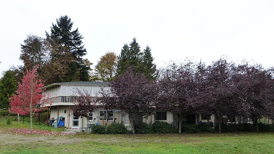 Safe Haven building in fall