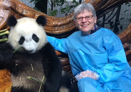 Nancy with Panda
